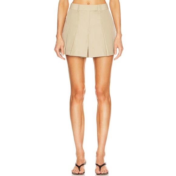 Helmut Lang 'Pleated' Tan Skort Size 0 - Picture 1 of 4